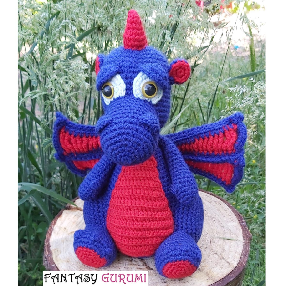 Drake le gentil dragon au crochet amigurumi au crochet Fantasy Gurumi