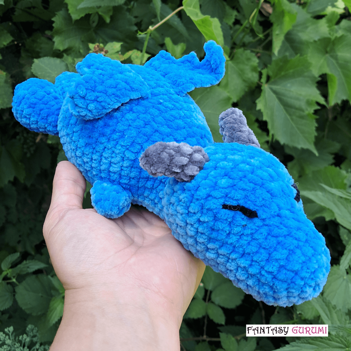 peluche dragon crochet