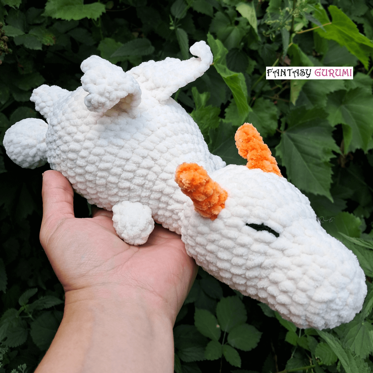 peluche dragon crochet