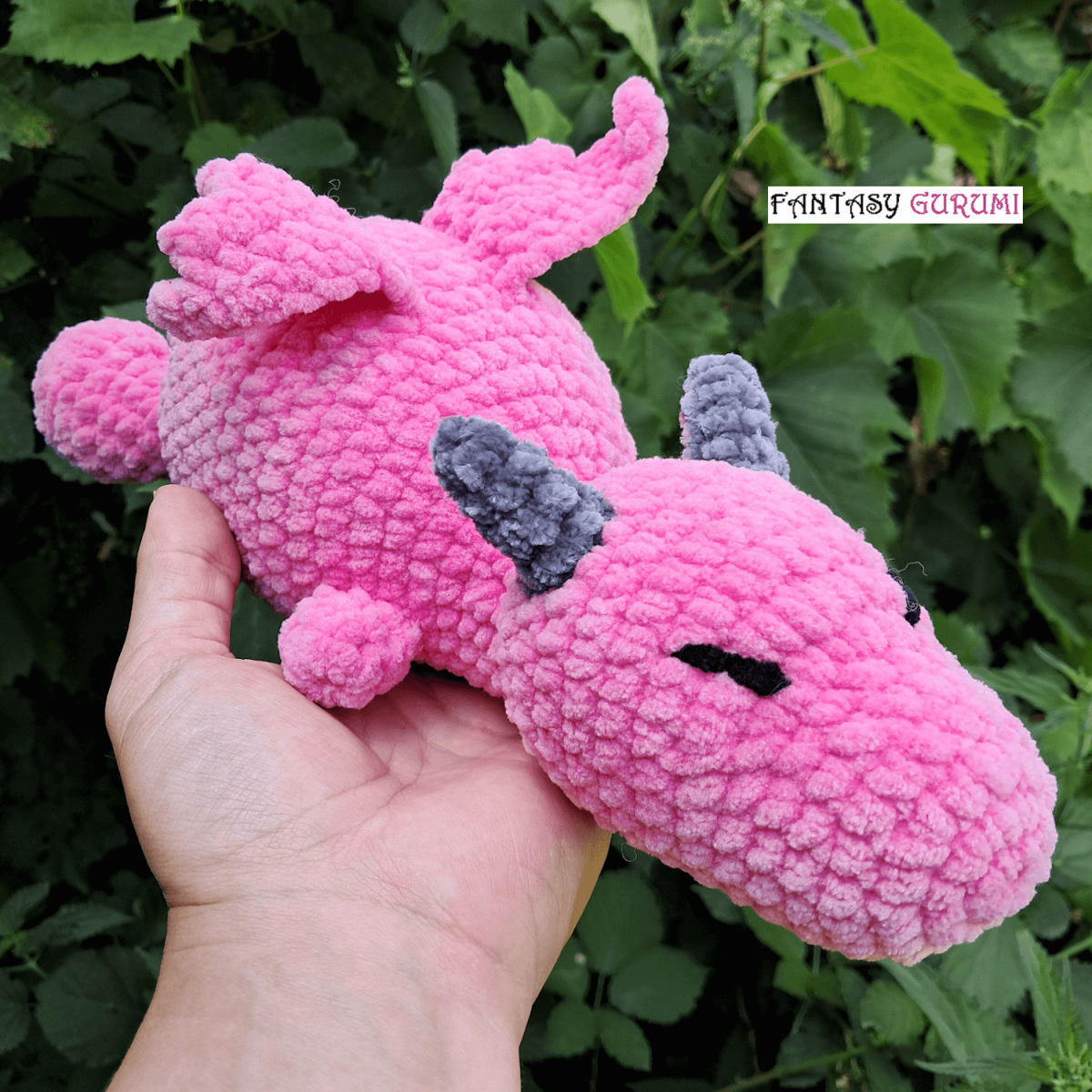 peluche dragon crochet