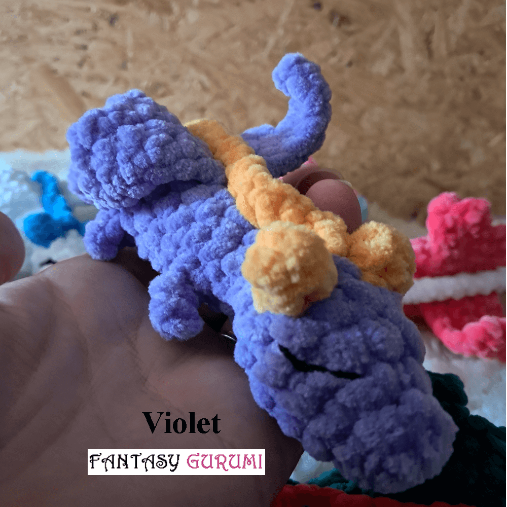 peluche dragon crochet