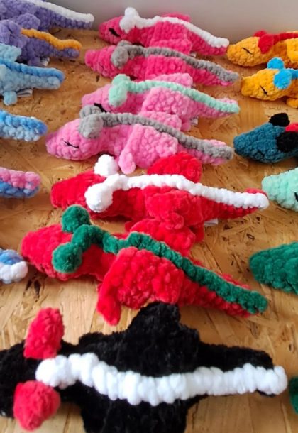Mini dragon au crochet