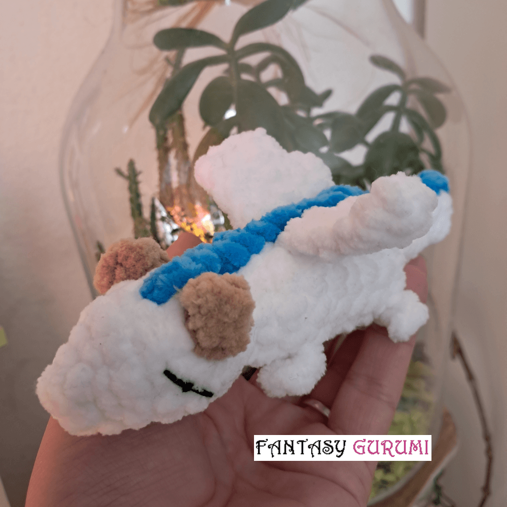 Mini dragon crochet haku